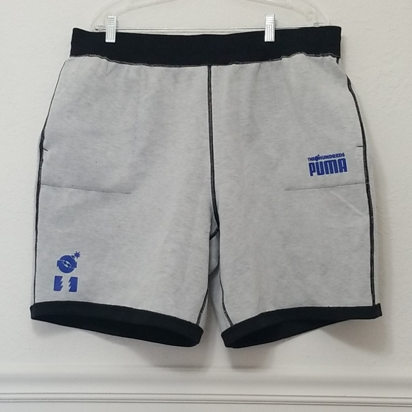NWT Puma x The Hundreds Black and Grey Reversible Shorts - Picture 5 of 11